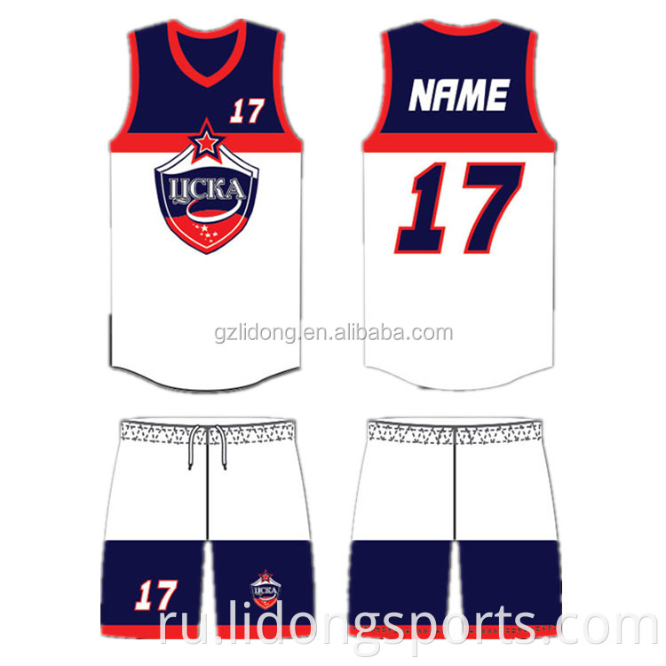 баскетбольный футбольный дизайн Цвет Blue Basketball Uniform Best Basketball Jersey Design